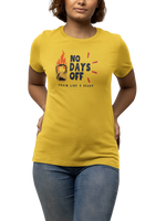 Comfortable Women Regular Fit Tshirt in Yellow - 180 GSM | Fullmoon Styles
