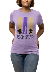 Comfortable Women Regular Fit Tshirt in Lavender - 180 GSM | Fullmoon Styles