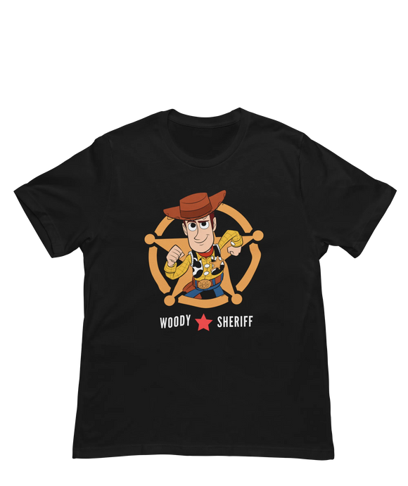 Women Oversized - Toy Story Woody Sheriff Women Oversized 180 Black | Fullmoon Styles
