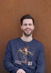 Woody Cowboy Mode On Men Regular Fit Sweatshirt 320 Navy Blue Regular Fit Sweatshirt - Premium Cotton Men Wear