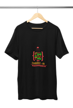 Premium Black Regular Fit Tshirt for Men - 180 GSM Cotton | Fullmoon Styles