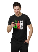 One More Rep Men Regular Fit Tshirt 180 Black Regular Fit Tshirt - Premium Cotton Men Wear