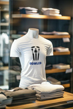 White Regular Fit Tshirt - Bowled Men Regular Fit Tshirt 180 Design | Men Fashion