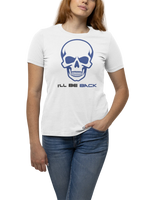 The Terminator I Will Be Back Women Regular Fit Tshirt 180 White Regular Fit Tshirt - Premium Cotton Women Wear