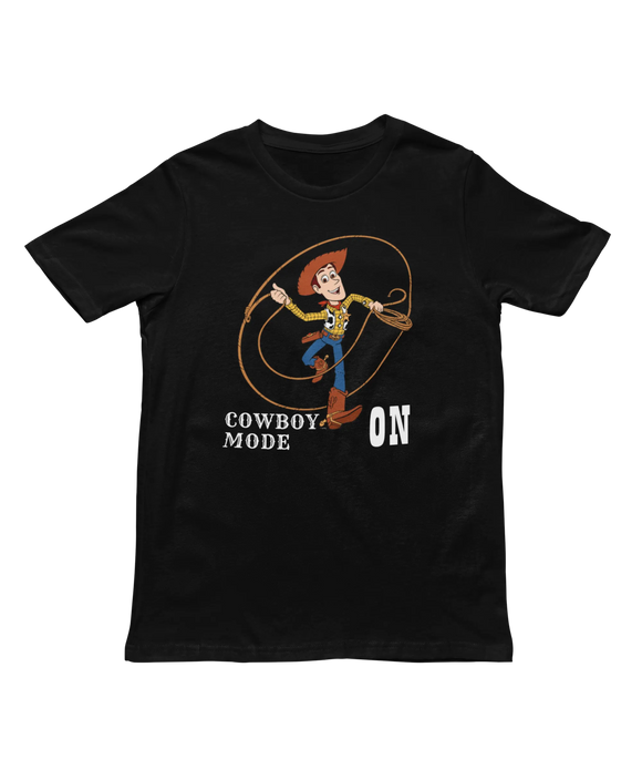 Women Oversized - Woody Cowboy Mode On Women Oversized 240 Black | Fullmoon Styles