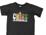 Kids Regular Fit Tshirt - Chaos Checkmate Kids Regular Fit Tshirt 180 Black | Fullmoon Styles