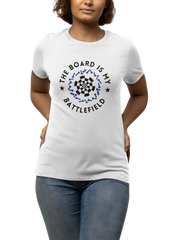 Premium White Regular Fit Tshirt for Women - 180 GSM Cotton | Fullmoon Styles