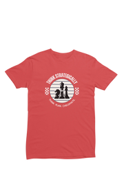 Men Regular Fit Tshirt - Think Strategically Men Regular Fit Tshirt 180 Red | Fullmoon Styles