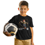 Comfortable Kids Regular Fit Tshirt in Black - 180 GSM | Fullmoon Styles