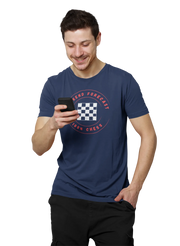 Men Regular Fit Tshirt - Chess Forecast Men Regular Fit Tshirt 180 Navy Blue | Fullmoon Styles