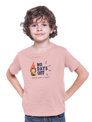 Comfortable Kids Regular Fit Tshirt in Baby Pink - 180 GSM | Fullmoon Styles