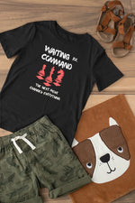 Premium Black Regular Fit Tshirt for Kids - 180 GSM Cotton | Fullmoon Styles