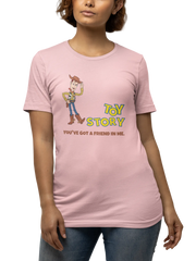 Toy Story Woody Women Oversized 240 Baby Pink Oversized - Premium Cotton Women Wear