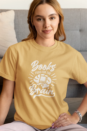 Premium Beige Regular Fit Tshirt for Women - 180 GSM Cotton | Fullmoon Styles