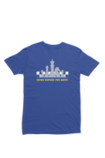 Comfortable Women Regular Fit Tshirt in Royal Blue - 180 GSM | Fullmoon Styles