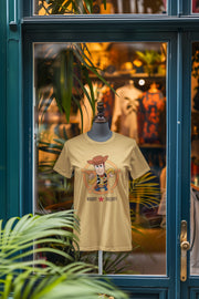 Beige Oversized - Toy Story Woody Sheriff Women Oversized 210 Design | Women Fashion