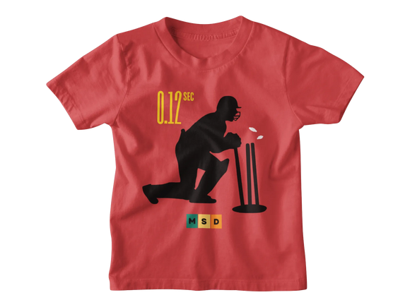 Comfortable Kids Regular Fit Tshirt in Red - 180 GSM | Fullmoon Styles