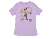 Women Regular Fit Tshirt - Woody Cowboy Mode On Women Regular Fit Tshirt 180 Lavender | Fullmoon Styles