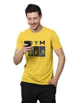 One More Rep Men Regular Fit Tshirt 180 Yellow Regular Fit Tshirt - Premium Cotton Men Wear