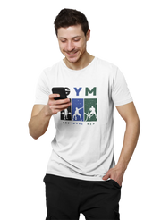 One More Rep Men Regular Fit Tshirt 180 White Regular Fit Tshirt - Premium Cotton Men Wear