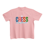 Baby Pink Regular Fit Tshirt - Chaos Checkmate Kids Regular Fit Tshirt 180 Design | Kids Fashion