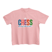 Baby Pink Regular Fit Tshirt - Chaos Checkmate Kids Regular Fit Tshirt 180 Design | Kids Fashion
