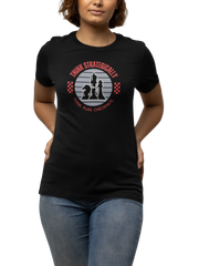 Comfortable Women Regular Fit Tshirt in Black - 180 GSM | Fullmoon Styles