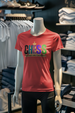 Women Regular Fit Tshirt - Chaos Checkmate Women Regular Fit Tshirt 180 Red | Fullmoon Styles