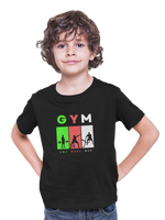 Comfortable Kids Regular Fit Tshirt in Black - 180 GSM | Fullmoon Styles
