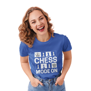 Chess Mode On Women Regular Fit Tshirt 180 Royal Blue Regular Fit Tshirt - Premium Cotton Women Wear