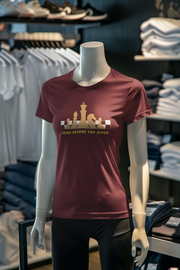 Maroon Regular Fit Tshirt - Chess Think Before You Move Women Regular Fit Tshirt 180 Design | Women Fashion