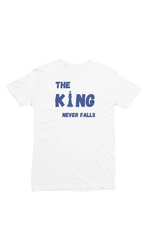 King Never Falls Women Regular Fit Tshirt 180 White Regular Fit Tshirt - Premium Cotton Women Wear