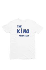 King Never Falls Women Regular Fit Tshirt 180 White Regular Fit Tshirt - Premium Cotton Women Wear