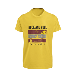 Premium Yellow Regular Fit Tshirt for Men - 180 GSM Cotton | Fullmoon Styles