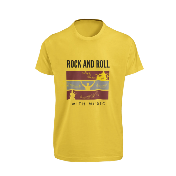 Premium Yellow Regular Fit Tshirt for Men - 180 GSM Cotton | Fullmoon Styles