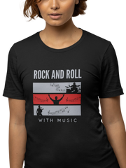 Comfortable Women Regular Fit Tshirt in Black - 180 GSM | Fullmoon Styles