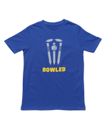 Women Regular Fit Tshirt - Bowled Women Regular Fit Tshirt 180 Royal Blue | Fullmoon Styles