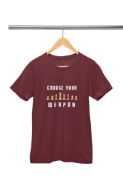 Premium Maroon Regular Fit Tshirt for Men - 180 GSM Cotton | Fullmoon Styles