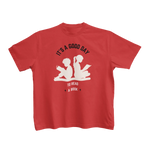 Red Regular Fit Tshirt - Good Day To Read Kids Regular Fit Tshirt 180 Design | Kids Fashion