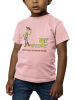 Kids Regular Fit Tshirt - Toy Story Woody Kids Regular Fit Tshirt 180 Baby Pink | Fullmoon Styles