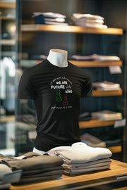 Black Regular Fit Tshirt - We Are Future Kings Men Regular Fit Tshirt 180 Design | Men Fashion