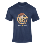 Men Regular Fit Tshirt - Toy Story Woody Sheriff Men Regular Fit Tshirt 180 Navy Blue | Fullmoon Styles