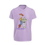 Woody And Buzz Friends Forever Women Oversized 210 Lavender Oversized - Premium Cotton Women Wear