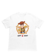 Women Oversized - Toy Story Woody Sheriff Women Oversized 180 White | Fullmoon Styles
