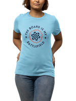 Battlefield Women Regular Fit Tshirt 180 Sky Blue Regular Fit Tshirt - Premium Cotton Women Wear