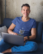 Premium Royal Blue Regular Fit Tshirt for Men - 180 GSM Cotton | Fullmoon Styles