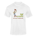 Men Oversized - Toy Story Woody Men Oversized 210 White | Fullmoon Styles