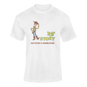 Men Oversized - Toy Story Woody Men Oversized 210 White | Fullmoon Styles