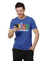 Comfortable Men Regular Fit Tshirt in Royal Blue - 180 GSM | Fullmoon Styles
