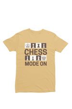 Chess Mode On Women Regular Fit Tshirt 180 Beige Regular Fit Tshirt - Premium Cotton Women Wear